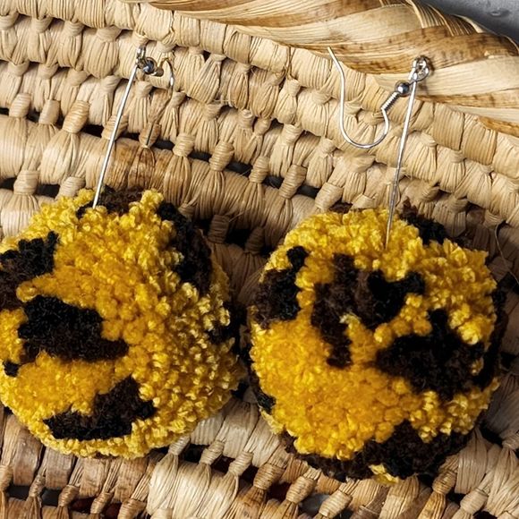 Pom Pom Earrings - Picture 7 of 13